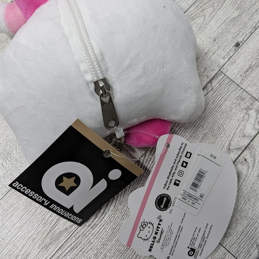 Hello Kitty Stuffed Animal - Pink and White